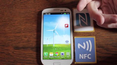 how to set up nfc tags on galaxy s3|Samsung Galaxy S3 NFC Near Field Communication demonstration.